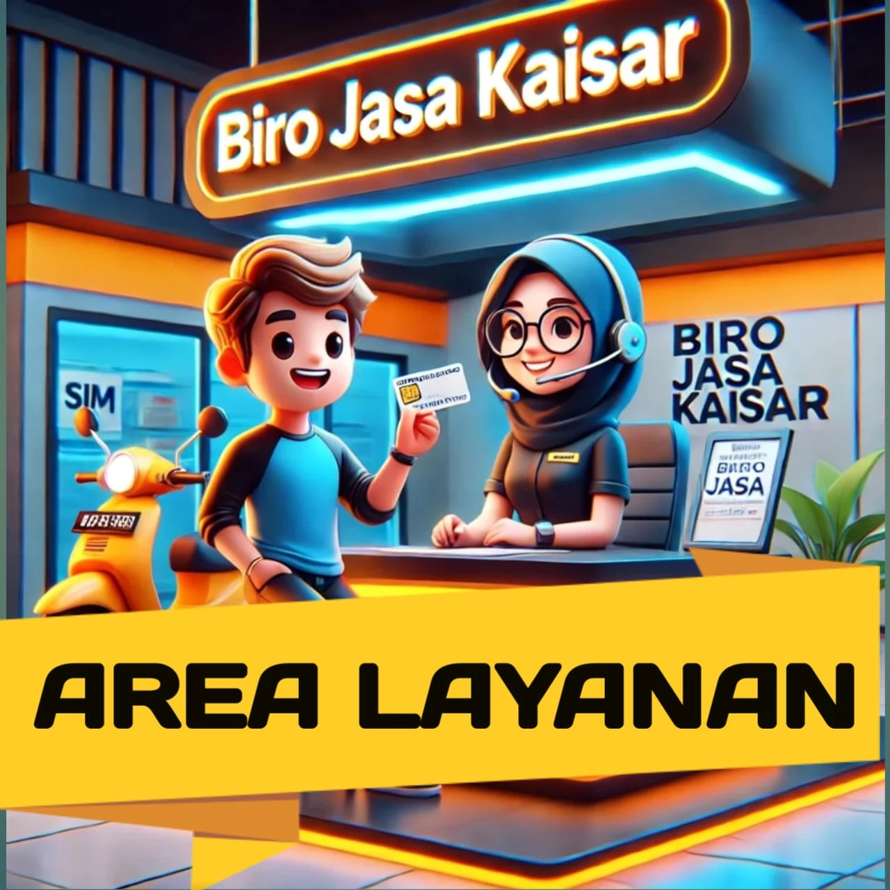 area layanan sim internasional